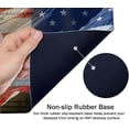 thumbnail image 6 of Bald Eagle on American Flag Mouse Pad 35.4 x 15.7 Inch XXL Full Desk Mousepad Extended Large Non-Slip Rubber Base Waterproof Big Keyboard Mat with Stitched Edges for Gaming and Office, 6 of 6