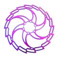 thumbnail image 2 of 160/180/203mm Disc Brake Rotor Alloy Bike Disc Brake Rotor 6 s Road Bike Mountain s Component - Colorful, 180mm, 2 of 10