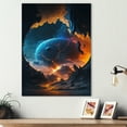 thumbnail image 2 of Designart Deep Space Planet Fusion I Canvas Wall Art, 2 of 5