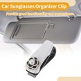 thumbnail image 3 of Clip para gafas de sol de coche Unique Bargains, clip de almacenamiento protector para gafas de sol universal para parasol, plástico blanco 6.5x3cm 1 Pcs, 3 of 7