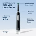 thumbnail image 4 of Oral-B Pro 1000 Electric Toothbrush with (1) Brush Head, Rechargeable, Black, for Adults & Children 3+, 4 of 9