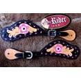 thumbnail image 2 of Western Riding Cowboy Boots Leather Spur Straps Tack Pink 74134, 2 of 2
