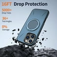 thumbnail image 5 of Dteck Magnetic Case for iPhone 11,Shockproof TPU+PC Ring Holder Kickstand Case Compatible with Mag Safe Slim Back Cover,Blue, 5 of 7