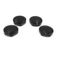 thumbnail image 1 of 4Pcs 60mm Dia 5 Lengüetas Tapa de Eje Central de Cubo de Rueda de Coche Etiqueta Negro, 1 of 1