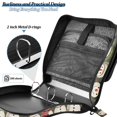 thumbnail image 4 of FORMRS Zipper Binder with Shoulder Strap 2-inch Ring 500 Sheet Capacity File Bag, Beige Snowmen, 4 of 5