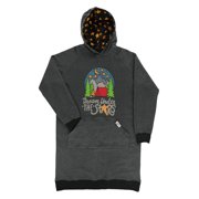 LazyOne Oversized Hoodie Sweatshirt, Comfortable Loungewear, Camping (Dream Under Stars, 2X/3X)