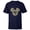 Navy, variant on Disney Mickey Mouse Hanukkah Holiday - Short Sleeve T-Shirt for Kids - Customized-White