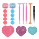 thumbnail image 3 of Bandeja De Clasificación De Cuentas, Tienda Fácil Multifuncional 4 Pinceles Diferentes Kit De Herramientas De Pintura De Diamantes De Imitación Para Manicura Para Salón De ANGGREK Otros, 3 of 8