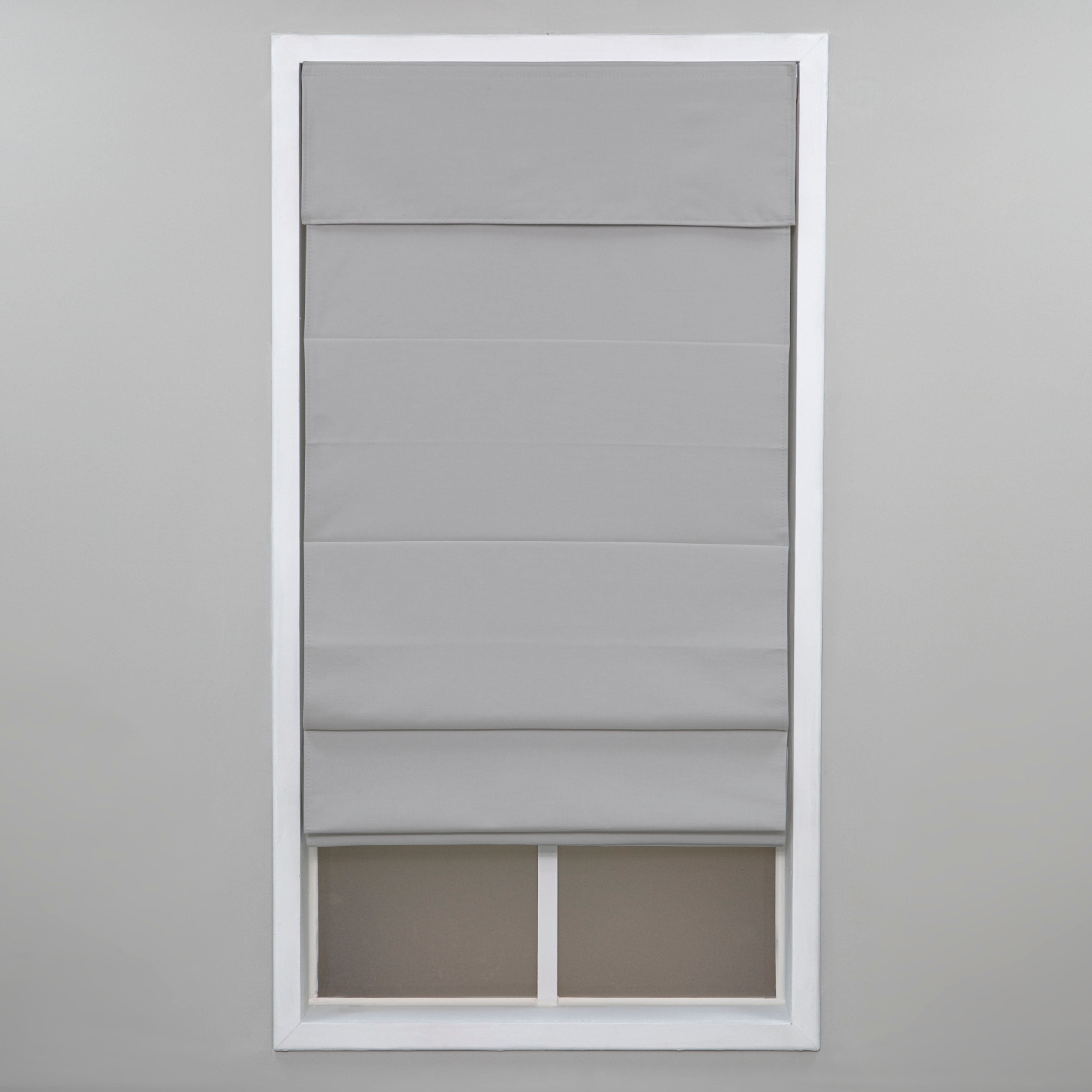Regal Living Insulating Cordless Blackout Roman Shade, Mist Gray, 59W x 72L