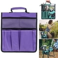 thumbnail image 6 of LNKOO Garden Kneeler Tool Bag Stool Pouch Seat Storage Tote Hanging Organizer, 600D Waterproof Portable for Outdoor Gardening, 12” x 13“Cart Storage Pouch Toolkit (Purple, NOT Include Kneeler), 6 of 7