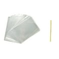thumbnail image 6 of landege 100pcs Clear Cellophane Treat Bags Cookie Candy Packaging With 100pcs Ties For Wedding Birthday Party Gift Favors 16x20cm, 6 of 10