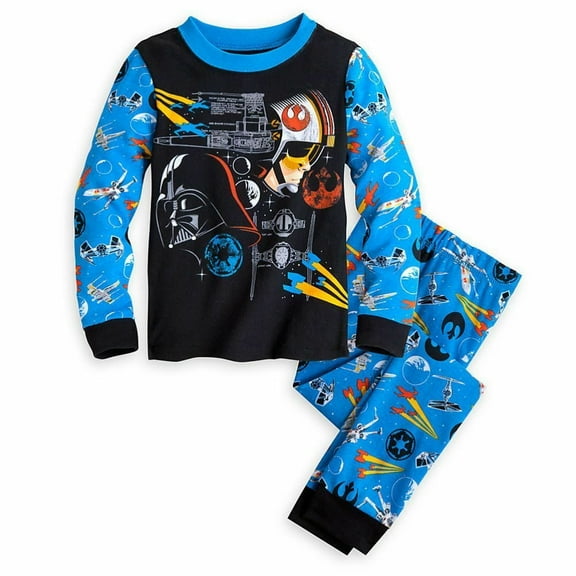 Star Wars Boy 2PC Long Sleeve Tight Fit Cotton Pajama Set Size 6