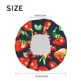 thumbnail image 6 of Easygdp Tomatoes Shower Caps for Women, Double Waterproof Layers Shower Cap, Quick Drying Bath Hair Cap Reusable, 6 of 9