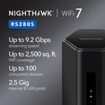 thumbnail image 2 of Router NETGEAR Nighthawk WiFi 7 de triple banda RS280S de 9,2 Gbps, 2 of 9