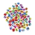 thumbnail image 1 of 100Pcs DIY Glass Eyes Simulation Eye Patches Toy Doll Materials Mixed Style, 1 of 7