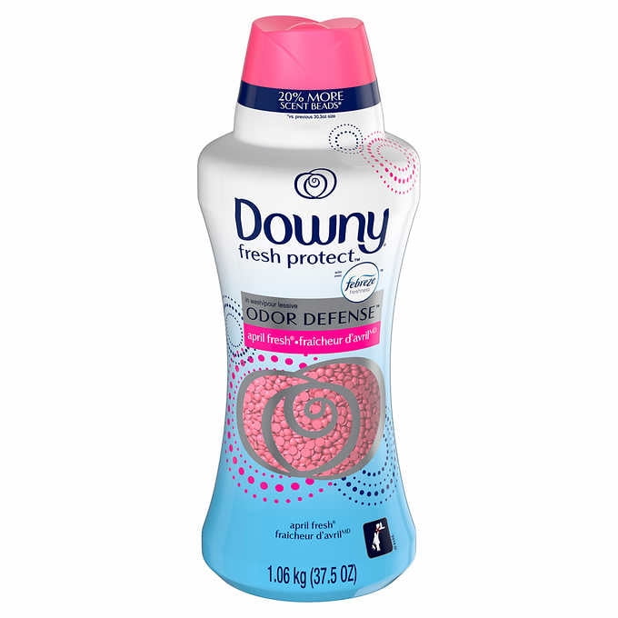 Downy Fresh Protect He In-Wash Odor Defense Scent Beads, April Fresh, 37.5 Oz