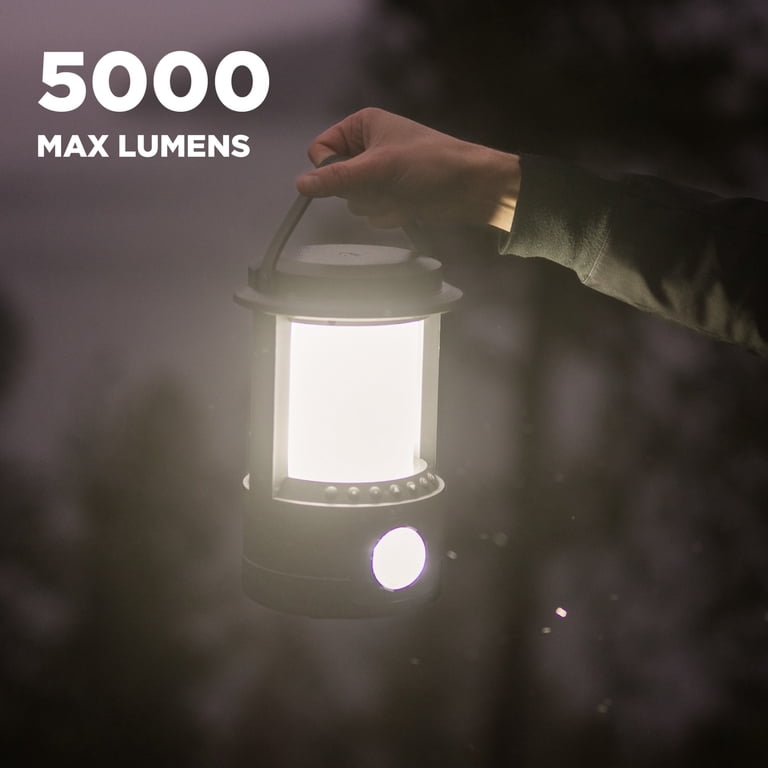 Swiss Tech Mehrlicht Rechargeable Lantern with Spotlight, 5000