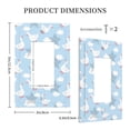 thumbnail image 3 of Fotbe Cute Goose On A Blue Sky Print Duplex Receptacle Wall Plate, 1-Gang 5.0" x3.0" Wall Outlet Covers, Dual Outlet Faceplates Covers, Color-matched Screws Included-Style U, 3 of 6