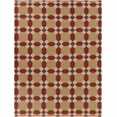 thumbnail image 5 of Hauteloom Hestia Wool Living Room, Bedroom Area Rug - Contemporary - Mustard, Burgundy, Beige - 8' x 11', 5 of 5
