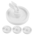 thumbnail image 3 of FUTUREORYY 4Pcs White Dishwasher Rack Lower Wheel Brackets Plastic Pulley Kits Easy Install Replacement, 3 of 8