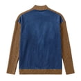 thumbnail image 3 of Daiosportswear Cardigan Sweaters for Women Long Sleeve V Neck Button Up Knit Loose Color Block Outwear Coats Brown, 3 of 9