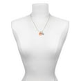 thumbnail image 3 of Delight Jewelry Acrylic Small Paw Orange Mother & Daughter Heart Necklaces (Set of 2), 19"+2", 3 of 4