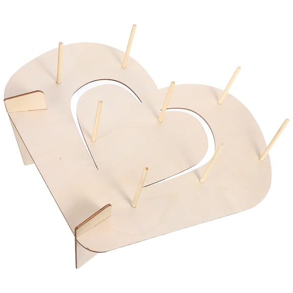 Hemoton Donut Holder Stand Party Wooden Cake Display Stand Multi-Layer Dessert Holder Donut Cake Stand Rustic Cake Stand Dessert Table Display