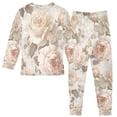 thumbnail image 2 of FORMRS Long Sleeve Top and Pants Pajama Set for Niños 2-Piece Sleepwear, Sizes 18M-8Y, Lace and Floral, 2 of 6