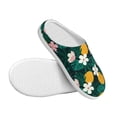 thumbnail image 3 of Lsque Tropical Fruit Pattern Womens Comfort Cotton on Scuff With Memory Foam and Anti-skid Sole Slipper-44/45, 3 of 7