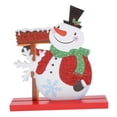 thumbnail image 1 of Adornos Navideños de para Adornos de Escritorio de , También Ser Adorno Colgante para Cualquier 185x145mm Sunnimix navidad muñeco de nieve de madera santa, 1 of 8