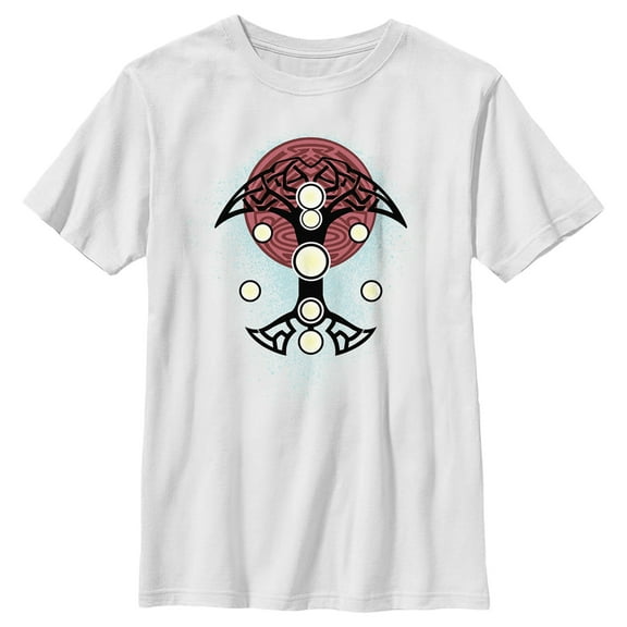 Boy's Marvel: Thor: Love and Thunder Nine Realms Geometric Costume  Graphic Tee White X Small