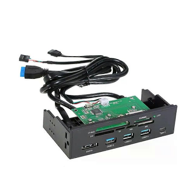 525 Internal Card Reader Media Multi-Function Dashboard PC Front Panel Type-C USB 31 USB 30 Support CF MD XD MMC TF M2 MS