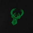 thumbnail image 4 of Women's Antigua Black Milwaukee Bucks St. Patrick's Day Intent Quarter-Zip Top, 4 of 4