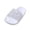 White, variant on Girl's Sequin Beach Sandals Sparkly Open Square Toe Flat Sandals Slip on Cute Slides