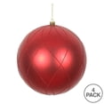 thumbnail image 2 of Vickerman N170603D 4 Po Boule Rouge Scintillante - 4 par Boîte, 2 of 3
