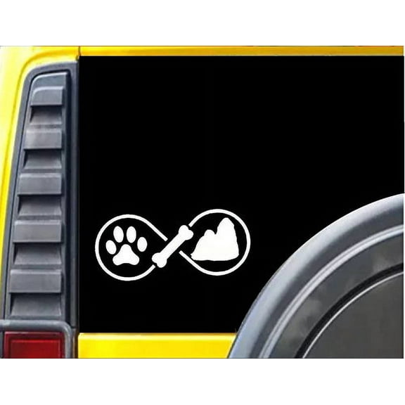 Shih Tzu Infinity Decal 8" wide Sticker *J423*