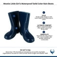 thumbnail image 4 of Wootie Little Girl's Waterproof Solid Color Rain Boots, 4 of 4
