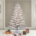 thumbnail image 4 of Vickerman 7.5' x 62" Flocked Stick Pine Tree, Dura-Lit® LED Warm White Mini Lights., 4 of 4