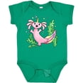 thumbnail image 3 of Inktastic Axolotl Unicorn with Rainbow Tail, Bubbles and Seaweed. Boys or Girls Baby Bodysuit, 3 of 5