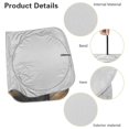thumbnail image 5 of Yuyamidu Black Cat Car Sunshade for Windshield Easy to Install Sun Shade for Car Windshield Fashion Car Window Shade Cool Automobile Interior Accessories, 5 of 7