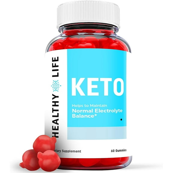 (1 Pack) Healthy Life Keto ACV Gummies - Apple Cider Vinegar Supplement for Weight Loss - Energy & Focus Boosting Dietary Supplements for Weight Management & Metabolism - Fat Burn - 60 Gummies