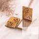 thumbnail image 3 of GOOHOCHY 1 espejo compacto plegable de bolsillo de madera para maquillaje, ideal para viajes., 3 of 8