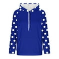 thumbnail image 6 of jtjvou Hoodie for Women Long Sleeve Polka Dots Pullover Sweatshirt Casual Oversized Tops 2025 Fashion Outfits Blue M, 6 of 6