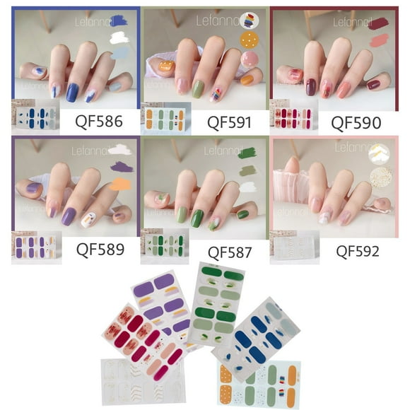 Up to 65% Off! Gspmoly Nail Stickers, Nail Stickers Nail Art Full Stickers Frosted Nail Stickers Nail Art Stickers