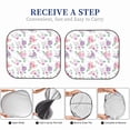 thumbnail image 5 of Picia Rose Flower B 2 Piece Car Windshield Sun Shade Foldable | Foldable Sun Shield for Front Window Blocks UV Rays and Keeps Your Vehicle Cool-Small, 5 of 7