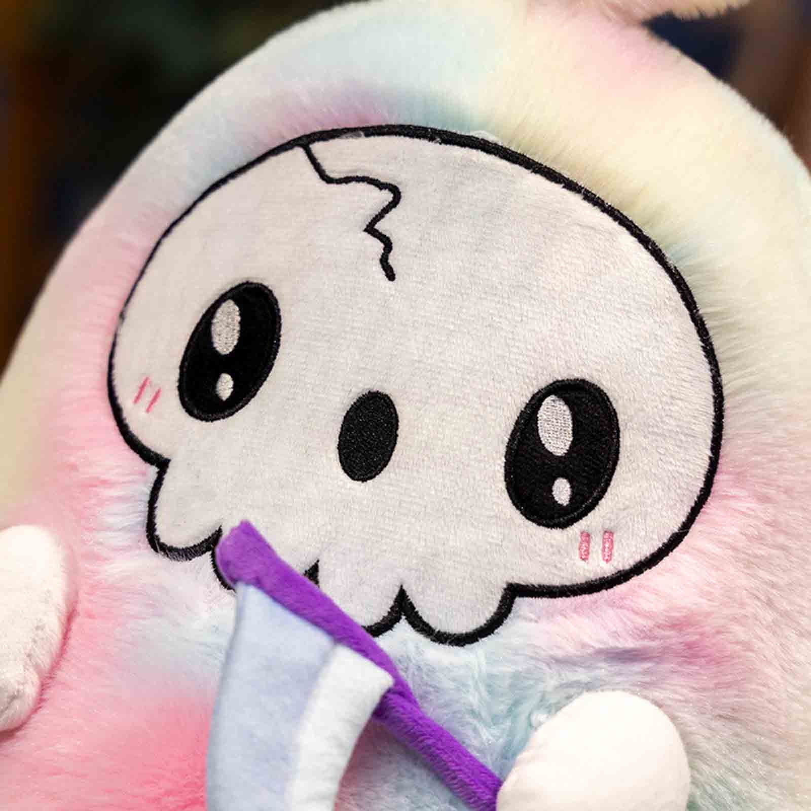 Coussin Fantôme Halloween En Peluche - Doux Et Mignon - Déco Ou Jouet - 32 Cm Environ
