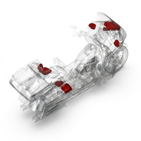 Rockford Fosgate HD9813RGU-STAGE3 Digital Media Receiver, Six Speakers & Amplifier Kit for 1998-2013 Harley-Davidson Road Glide Ultra