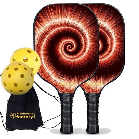 Pickleball Factory PB00041-4-G Near Me Pickleball Set - Whirlings Pickleball Equipment , Glassfiber Graphite