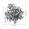 thumbnail image 3 of HOKARUA 1440pcs SS10 3mm Crystal AB Flatback Resin Rhinestones for Clothes, Bags, Jewelry, Phone & Craft Decoration, 3 of 10