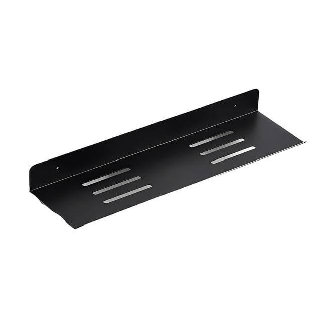 Injueey Soporte para grifo de ducha bandeja de champú resistente al agua estante de almacenamiento transpirable sin perforación estante accesorios de Juegos de accesorios de baño Negro/40cm/Tipo 2 Injueey HA080089-03
